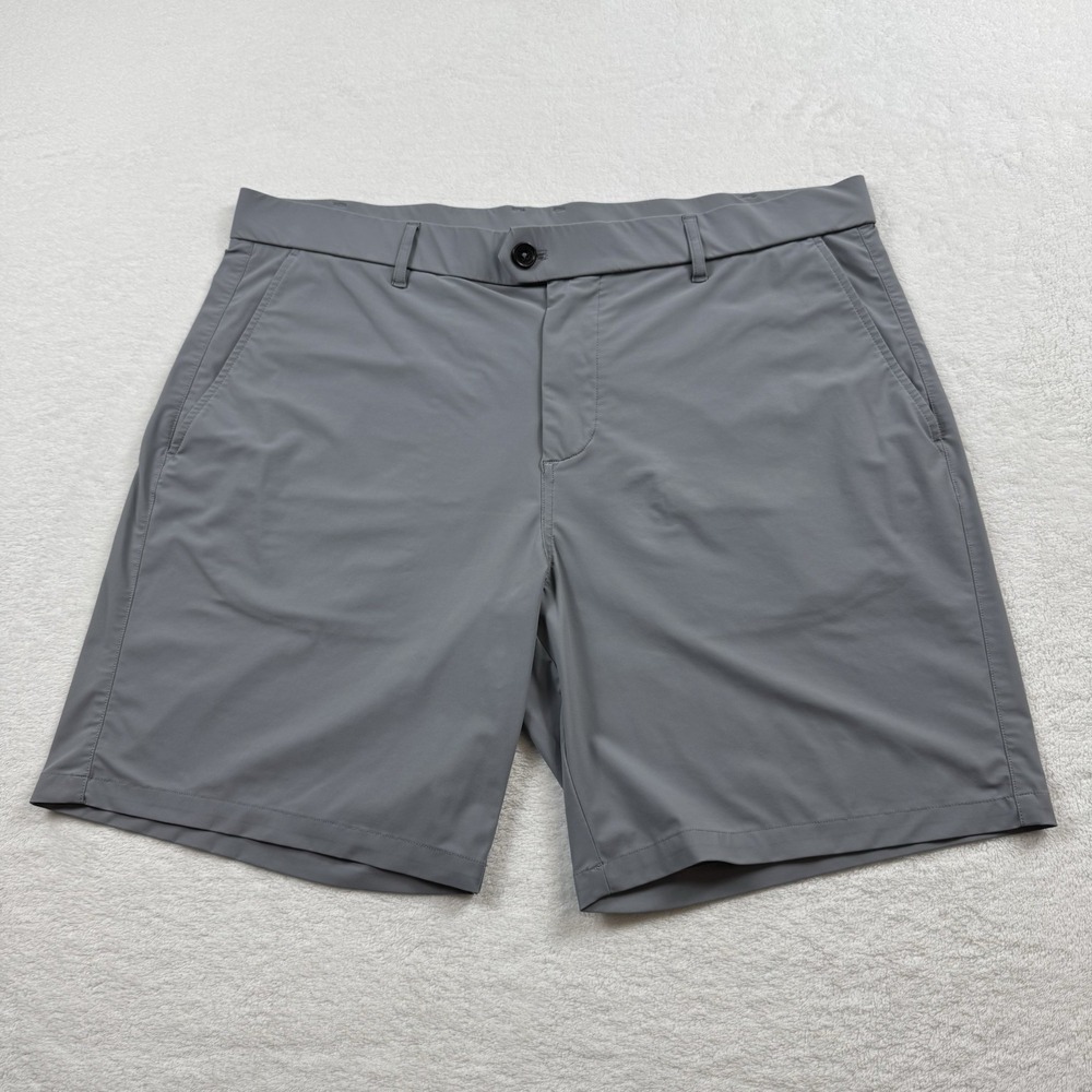 Greyson Clothier Montauk Golf Chino Shorts Men's 38 Gray Stretch Performance